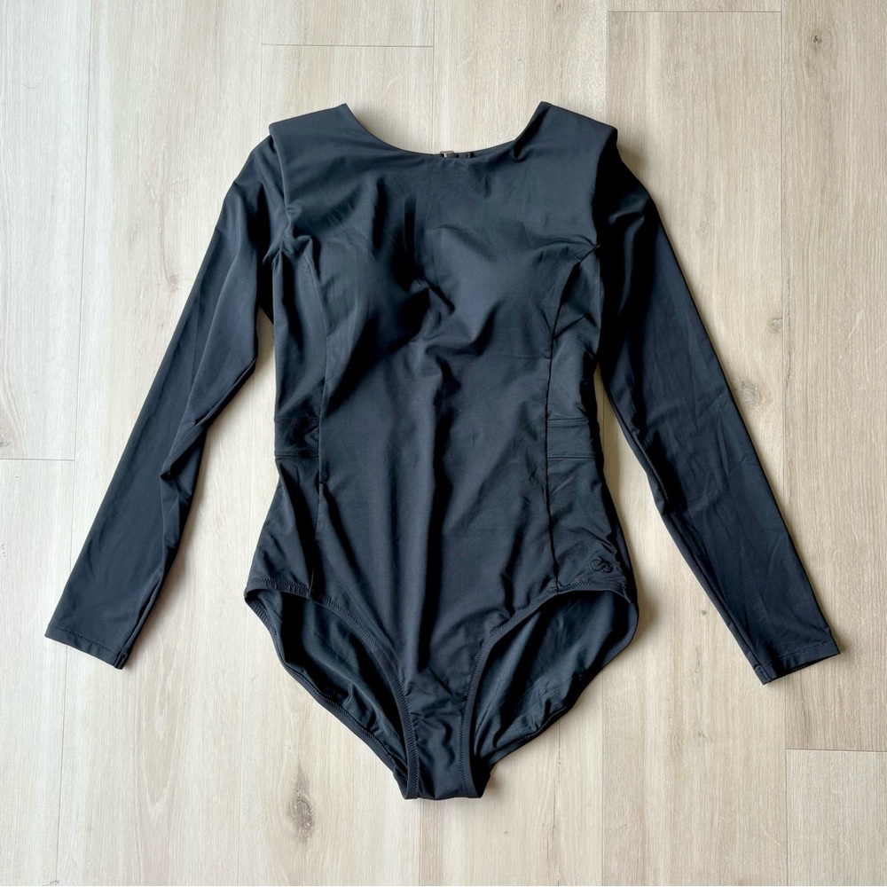 NWT Calia Power Shoulder One Piece Swimsuit Black size 8